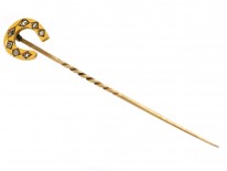 Victorian 18ct Gold & Diamond Horseshoe Tie Pin
