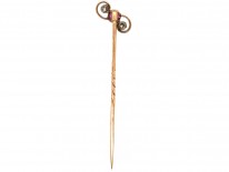 Edwardian 15ct Gold, Ruby & Diamond Tie Pin