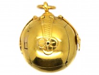 9ct Gold Masonic Ball on 9ct Gold Chain