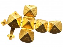 9ct Gold Masonic Ball on 9ct Gold Chain