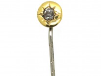 Victorian 15ct Gold & Diamond Tie Pin