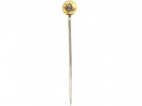 Victorian 15ct Gold & Diamond Tie Pin