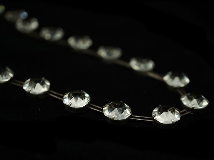 Art Deco Silver & Paste Necklace