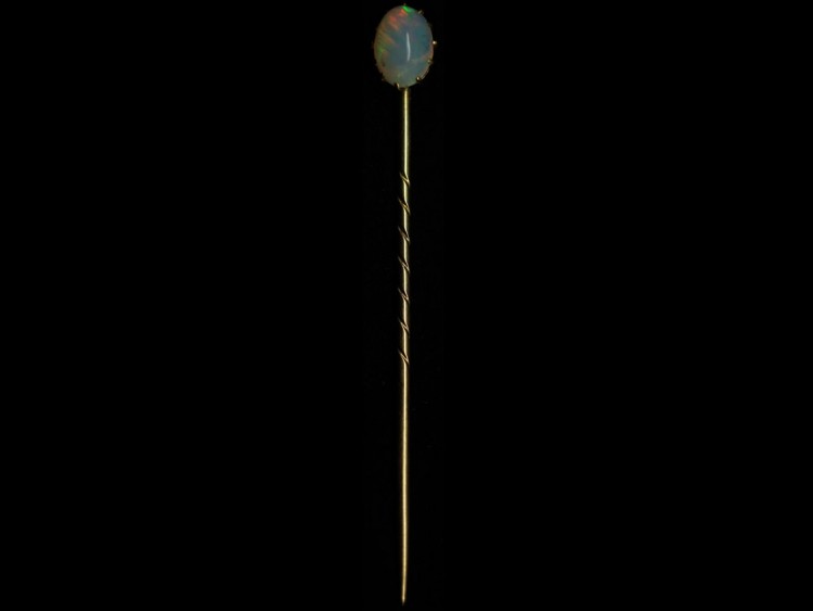 Edwardian 15ct Gold & Opal Tie Pin