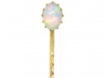 Edwardian 15ct Gold & Opal Tie Pin