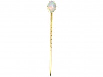 Edwardian 15ct Gold & Opal Tie Pin