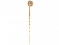 Edwardian 15ct Gold & Pale Pink Sapphire Tie Pin