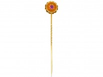 Victorian 15ct Gold & Ruby Tie Pin