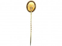 Edwardian 9ct Gold & Citrine Tie Pin