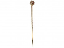 9ct Gold & Garnet Tie Pin