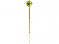 Edwardian 9ct Gold & Peridot Tie Pin