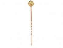 Edwardian 9ct Gold & Peridot Tie Pin