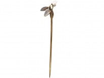 Georgian Silver & Coloured Paste Tie Pin of a Bug