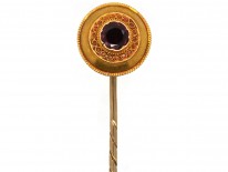 Victorian 15ct Gold & Garnet Tie Pin