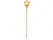 Edwardian Ruby, Sapphire & Natural Pearl Tie Pin
