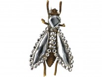 Victorian Vauxhall Glass Bee Brooch