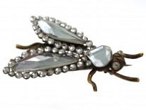 Victorian Vauxhall Glass Bee Brooch