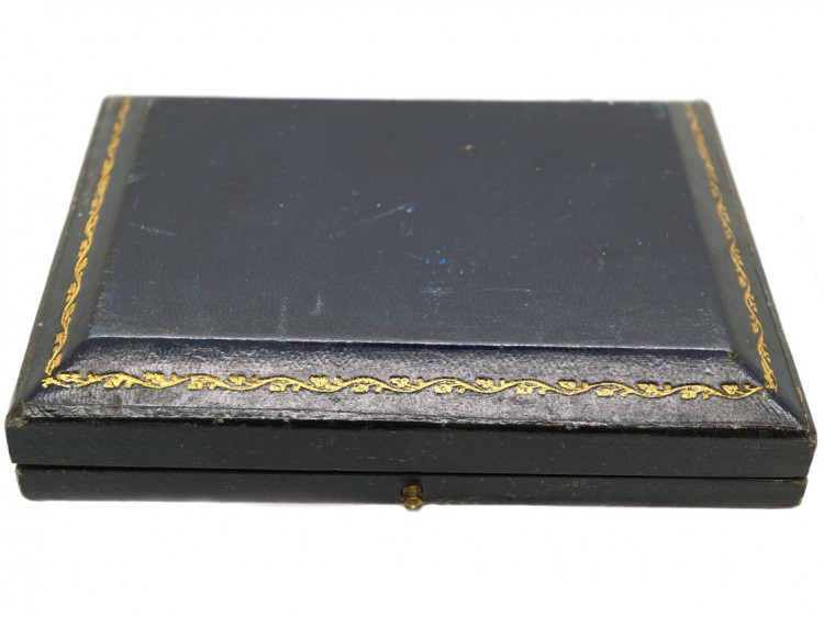 Edwardian 9ct Gold & Mother of Pearl Dress Set in Original Case