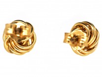 9ct Gold Small Knot Earrings