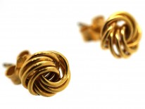 9ct Gold Small Knot Earrings