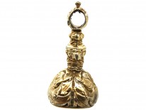 Georgian Gold Cased Seal With a Carnelian Base With Monogram A E