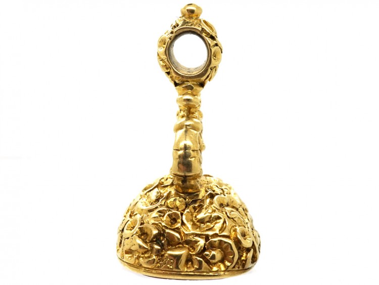Georgian Gold Cased Seal with Carnelian Base