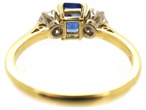 18ct Gold, Sapphire & Diamond Three Stone Ring