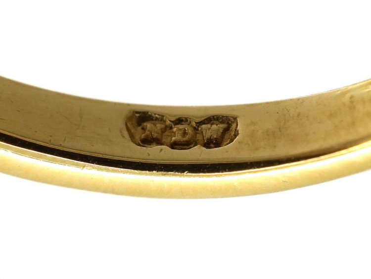 18ct Gold, Sapphire & Diamond Three Stone Ring
