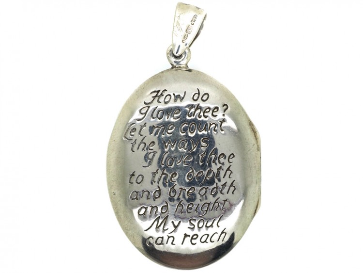 Two Doves Silver Locket