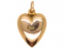 Edwardian 15ct gold & Turquoise Heart Pendant