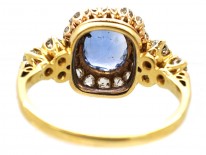 Edwardian 18ct Gold, Diamond & Ceylon Sapphire Ring