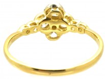 Edwardian 18ct Gold & Platinum, Diamond Four Stone Cluster Ring