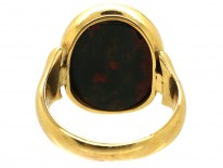 Victorian 9ct Gold Signet Ring With a Bloodstone Intaglio of Hermes