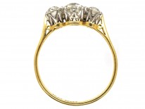 18ct Gold & Platinum, Three Stone Diamond Ring