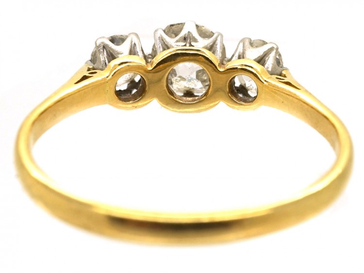 18ct Gold & Platinum, Three Stone Diamond Ring