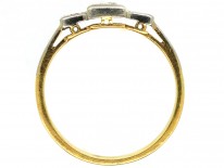 Art Deco Three Stone Diamond Ring