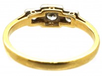 Art Deco Three Stone Diamond Ring