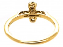 Edwardian 18ct , Platinum & Diamond Two Stone Ring