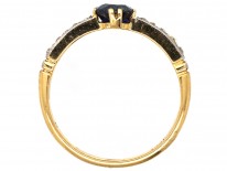 Edwardian 18ct Gold, Sapphire & Diamond Ring