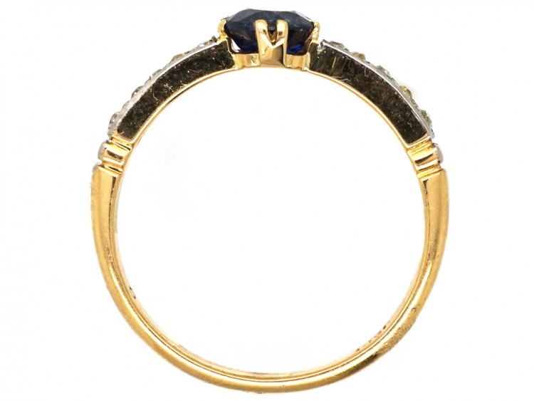 Edwardian 18ct Gold, Sapphire & Diamond Ring