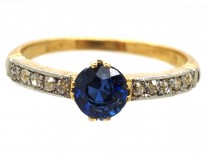Edwardian 18ct Gold, Sapphire & Diamond Ring