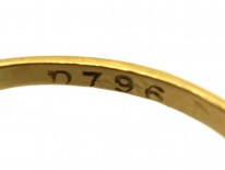 Edwardian 18ct Gold, Platinum, Sapphire & Diamond Oval Cluster Ring