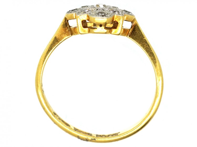 Art Deco 18ct Gold, Platinum, & Diamond Ring