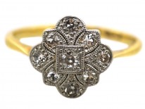Art Deco 18ct Gold, Platinum, & Diamond Ring