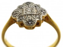Art Deco 18ct Gold, Platinum, & Diamond Ring