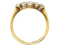 Edwardian 18ct Gold , Platinum & Diamond Cluster Ring