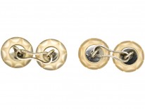 French Art Deco 18ct White Gold, Lapis & Rock Crystal Cufflinks