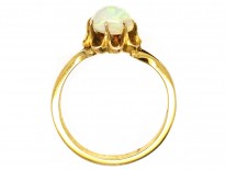Edwardian 18ct Gold & Opal Cabochon Ring