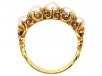 William IV 18ct Gold & Natural Bouton Pearl Ring