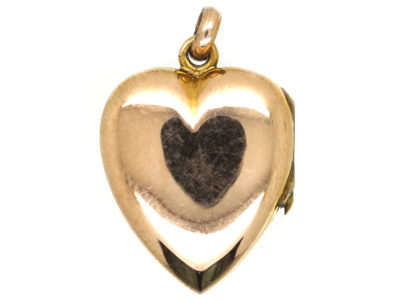 Edwardian 9ct Gold Heart Locket